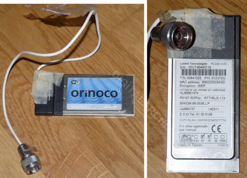 Lucent PCMCIA Karte Orinoco WLAN
