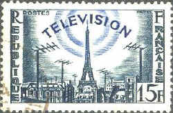 Frankreich Fernsehen vom Eifelturm in 441 455 und 819 Zeilen 