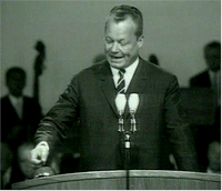 Willy Brandt Start des Farbfernsehens 1967