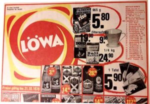 LÖWA Markt Prospektauszug 1976