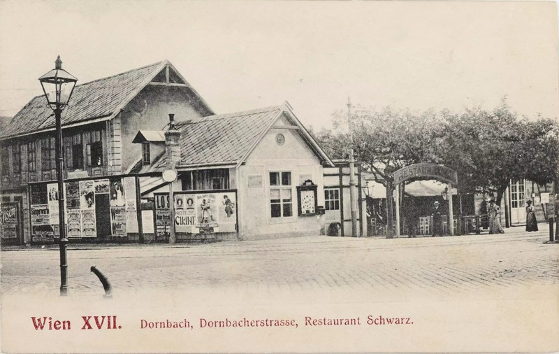 17., Dornbach - Dornbacher Straße Ecke
Vollbadgasse - Restaurant Schwarz,
Ansichtskarte
Sperlings Postkartenverlag 