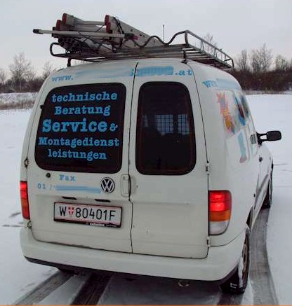 VW Caddy Rckansicht