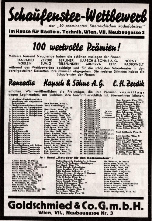 Werbung 1934