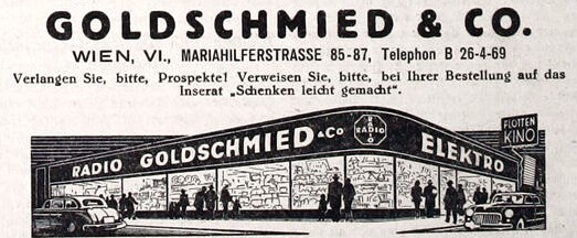 Goldschmied & Co, Wien Portal