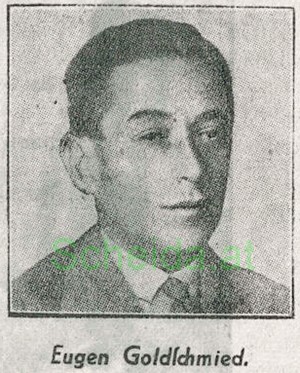 Zeitungsportait um 1931/32 von Eugen Goldschmied im Zusammenhang seiner Verhaftung