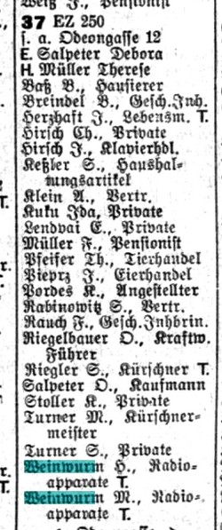 Lehmann Weinwurm Zirkusgasse