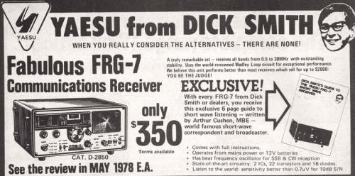 FRG-7 Werbung USA