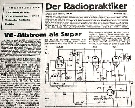 VE zum Superhet umbauen