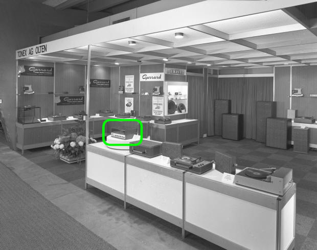 FERA im Auftrag von: TONEX AG, Th. Frey, R�tzmattweg 17, Olten), Z�rich, 1968 � "Garrard" �Bild: Koehli, Ernst: Z�rich/F&nbsp;5144-1851-Nx-001, Lizenz Creative Commons CC0, zur Verf�gung gestellt vom Sozialarchiv.ch (12.9.2026).