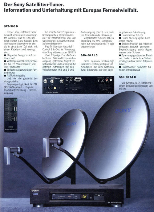 Sony SAT Receiver SAT-503D