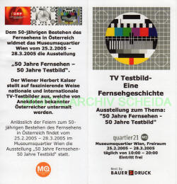 Ausstellung TV-Testbild 2005 Wien