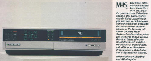 Grundig VS-265RC Multinorm VHS Recorder