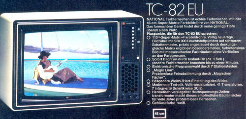 National Panasonic TC-82EU Instant Bild