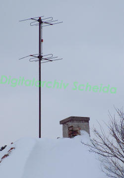 Gestockte VHF Band III Antenne für ORF TV