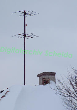 Gestockte VHF Band III Antenne fr ORF TV