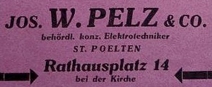 Jos W- Pelz & Co. Radio St. Pölten