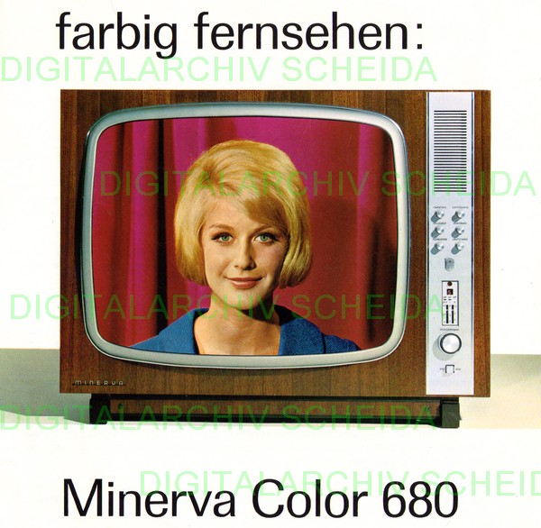 Minerva Color 680 PAL Farbfernseher aus 1967