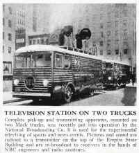 NBC 1938 Television Truck